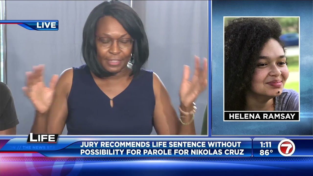 Anne Ramsay, mother of Helena Ramsay, reacts to the jury's verdict