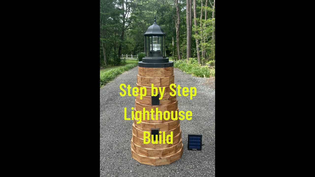 How I Built a Lighthouse out of 2 x 4’s. Authentic Lighthouse Shape.