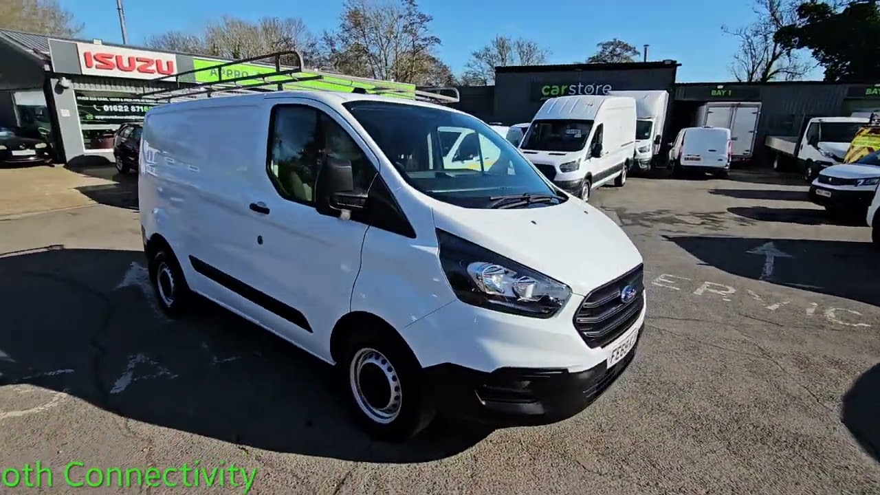 FE69KJY Ford Transit Custom 2.0 300 Ecoblue 5d 104 bhp Euro 6 Diesel in White on 36,000 Miles