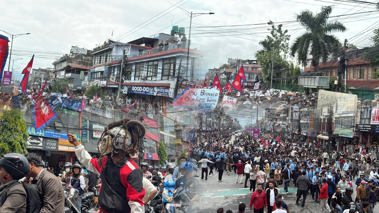 पोखरामा जेनजीको आन्दोलन यस्तो देखियो । #Gen-z #pokhara