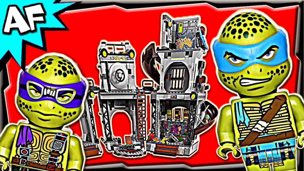 Lego TMNT TURTLE LAIR INVASION 79117 Teenage Mutant Ninja Turtles Stop Motion Set Review