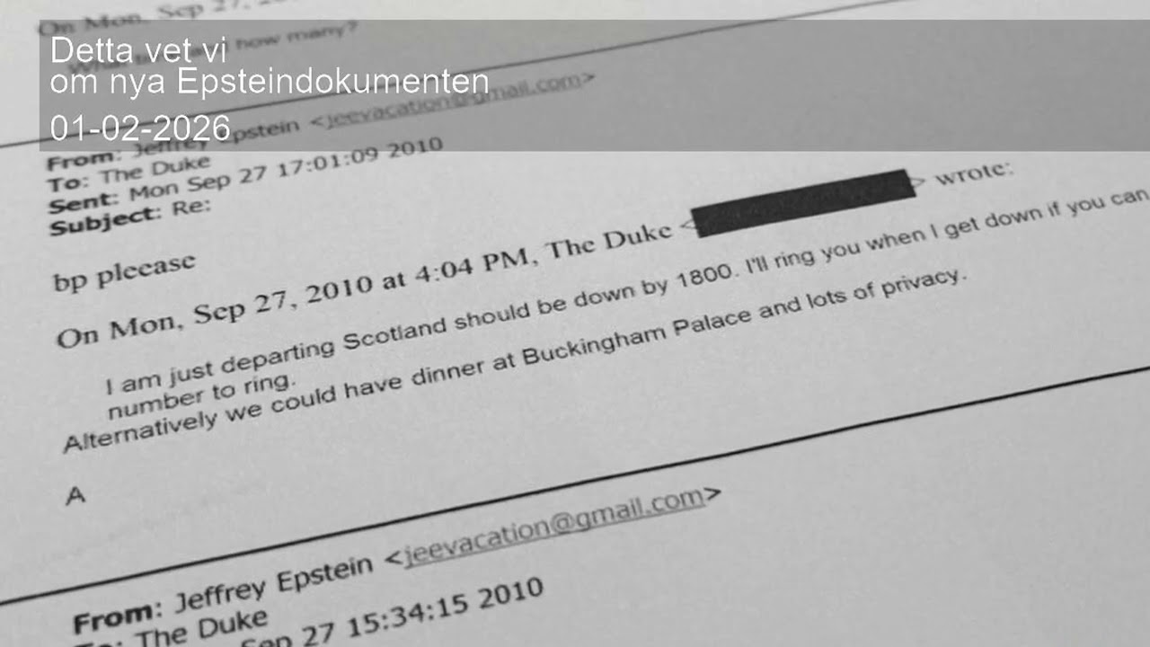 Detta vet vi om nya Epsteindokumenten