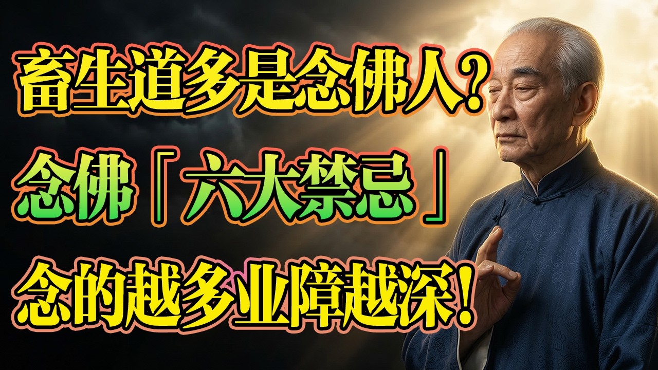 南懷瑾：念佛半輩子竟墮入畜生道？多半是犯了這「六種禁忌」！越念業障越深！#南懷瑾 #佛學智慧 #因果報應 #六道輪迴 #易經命理 #佛法修行 #佛法 #佛學