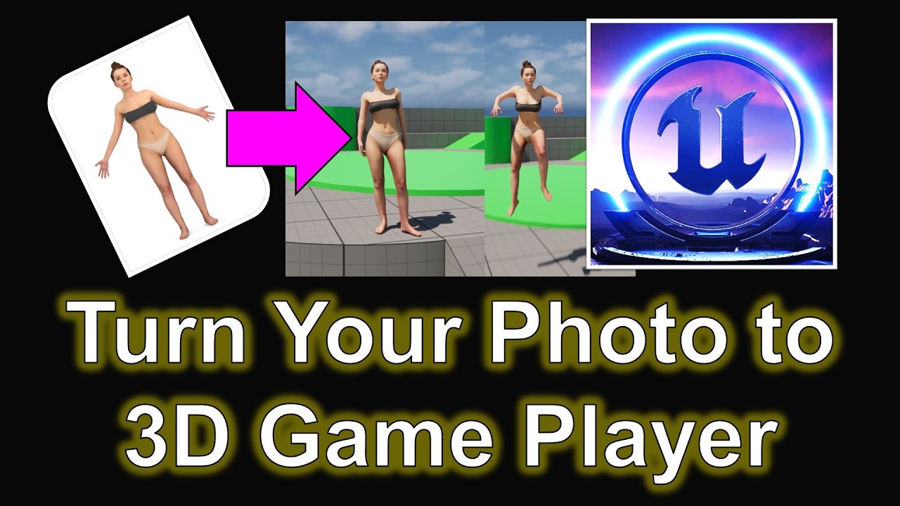 Превратите свою фотографию в 3D-игровой аватар в Unreal Engine 5.7 #imageto3d #unrealengine #ue5 ...