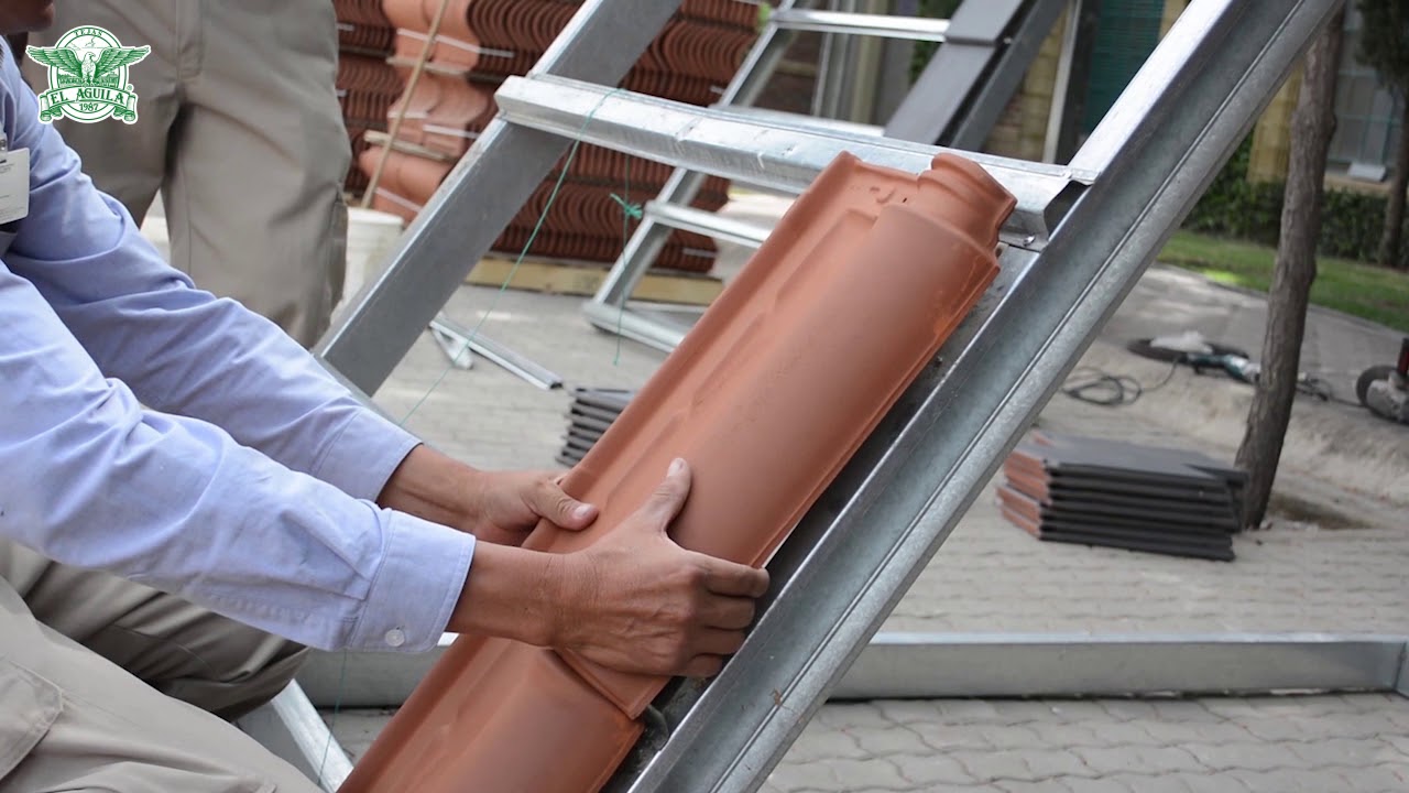 ¿Cómo instalar teja renacimiento sobre estructura?