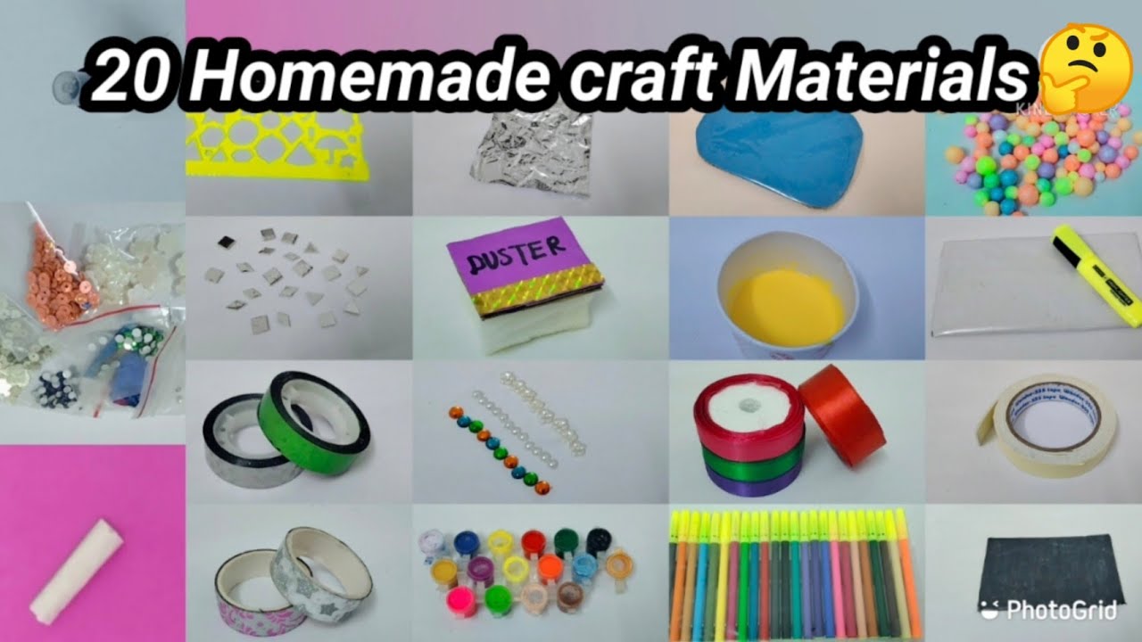 DIY 20 Homemade Craft Materials making in Tamil || @isucrafts1702