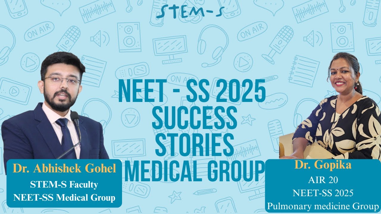 AIR 20 NEET-SS 2025 | Dr. Gopika Ramesh (Pulmonary Medicine Group) with Dr. Abhishek Gohel