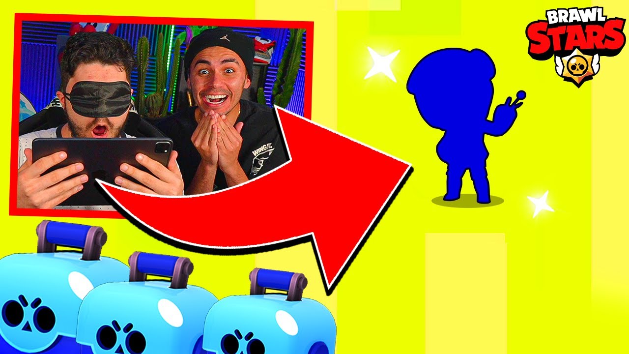 ABRINDO CAIXAS VENDADO NO BRAWL STARS!!