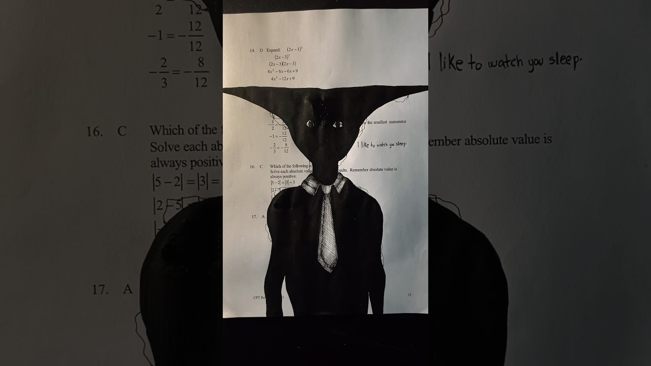 Traumatizing My Math Teacher Day 9 #art #horror #drawing #virashorts