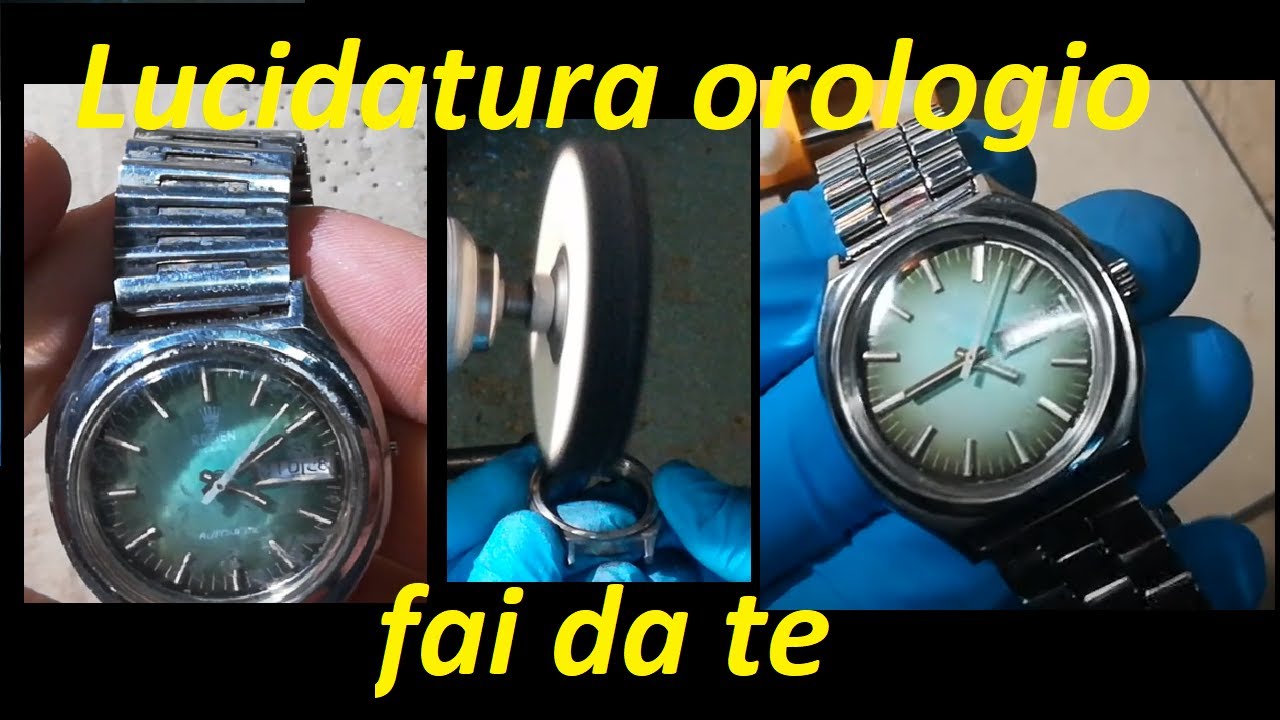 Lucidare cassa orologio in acciaio fai-da-te con il kit Amazon How to polish restore watch