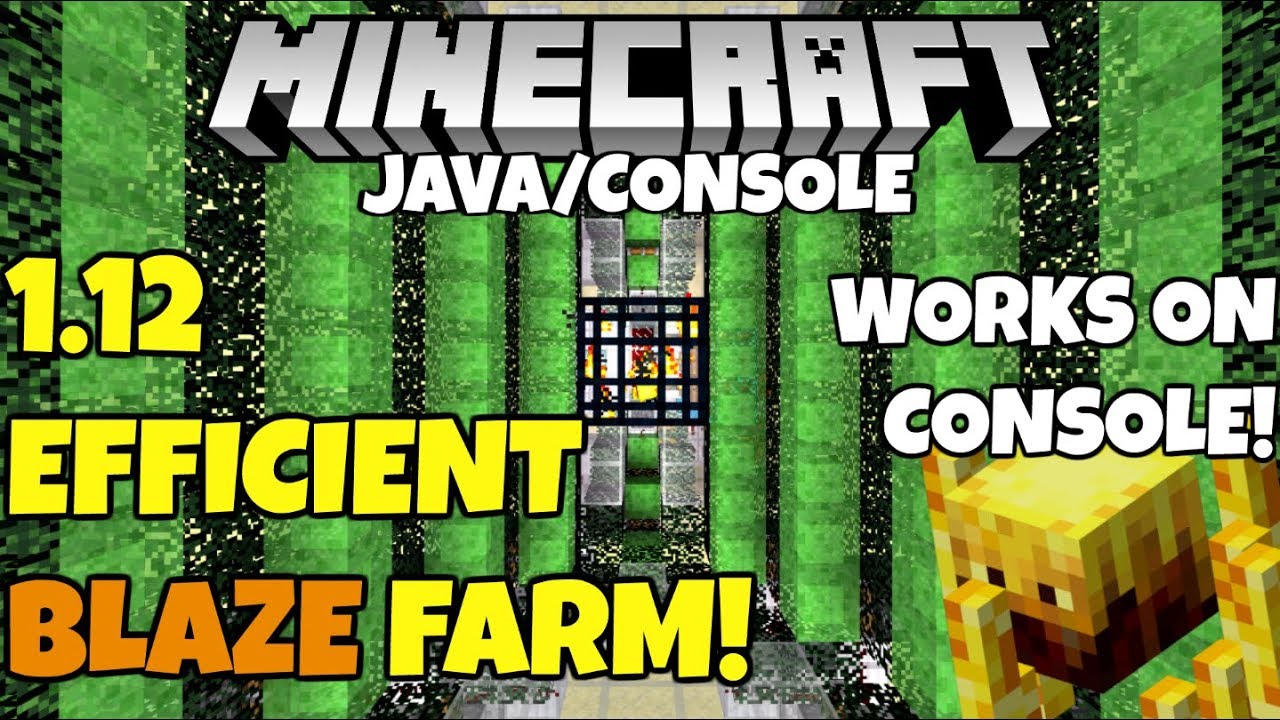 Minecraft 1.13 FAST Efficient BLAZE FARM Tutorial! Works On Console! PC Xbox Ps4 Ps3 Xbox 360 Switch