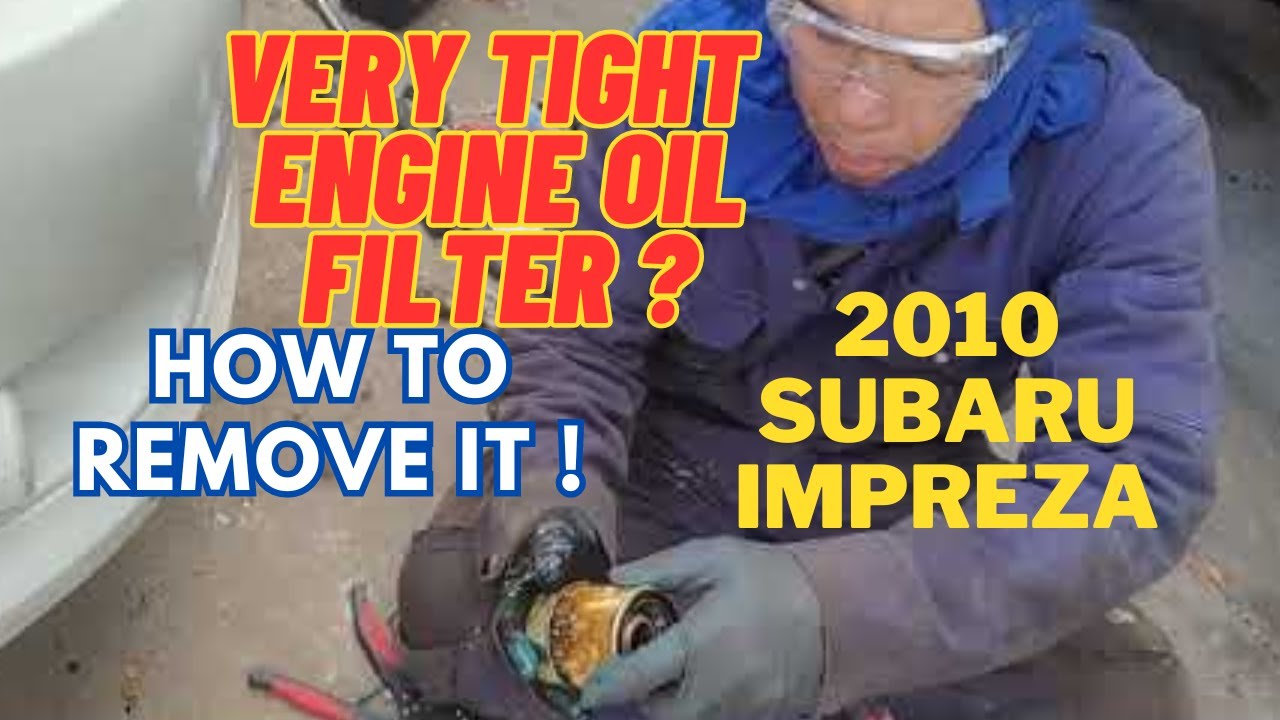 The Screwed up engine oil Filter on 2010 SUBARU Impreza / & how to Change the oil Properly