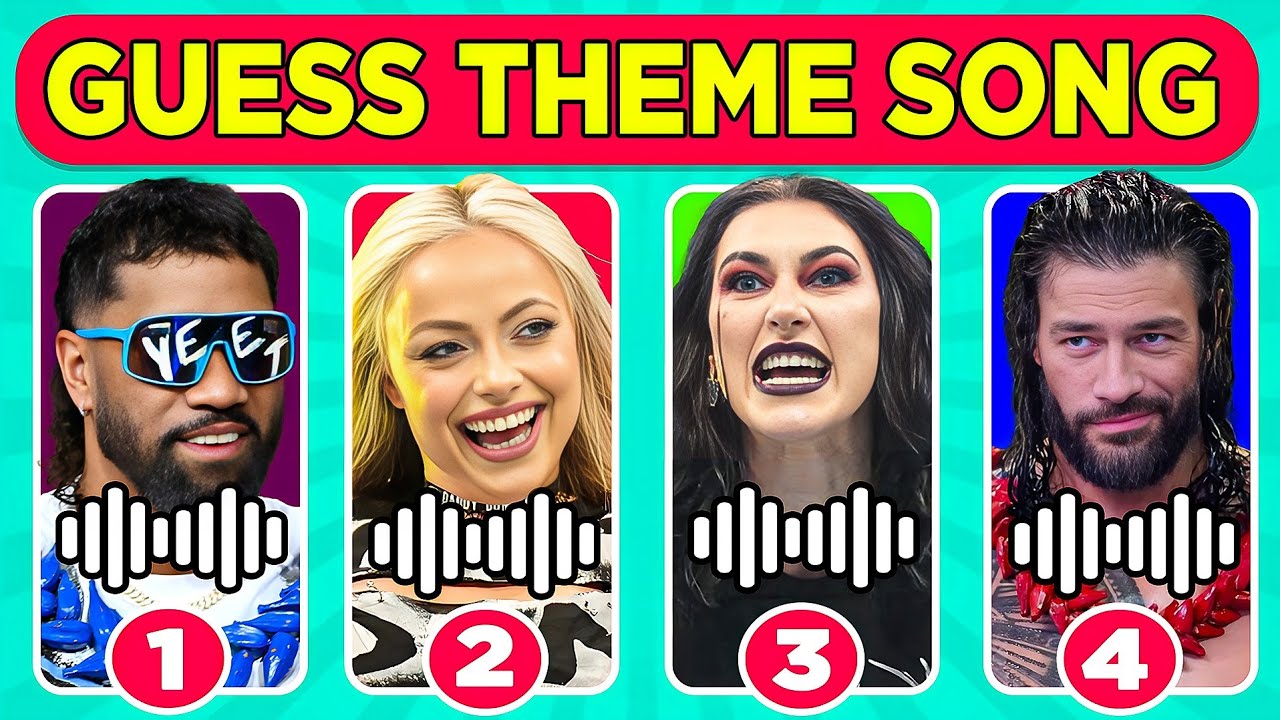 Can You Guess WWE Male and Female Superstars' Theme Songs? 🎵✅🔊
