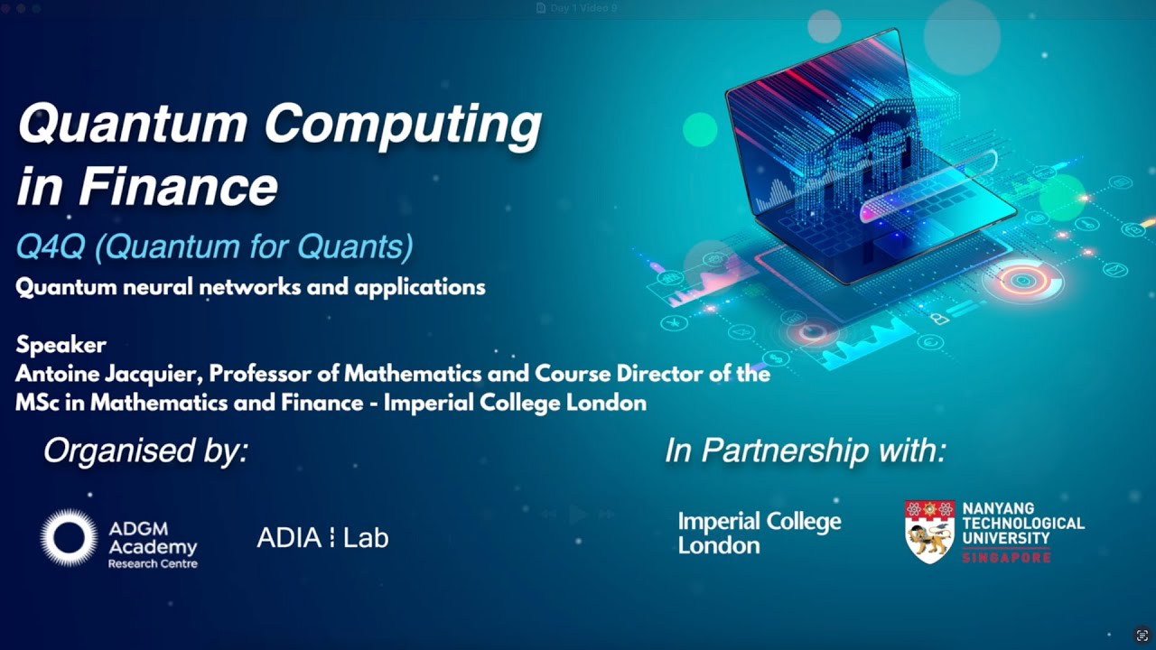 Quantum Neural Networks and Applications by Antoine Jacquier