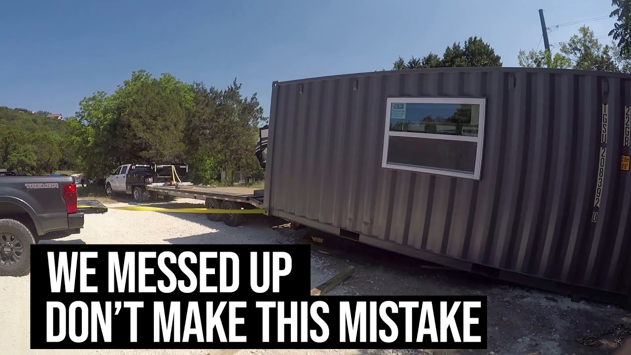Never Build Your Shipping Container Home on a Trailer | Building a SHIPPING CONTAINER HOME