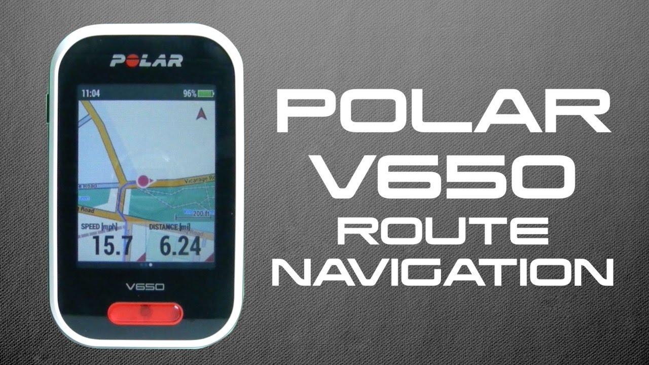 Polar V650 Route Navigation
