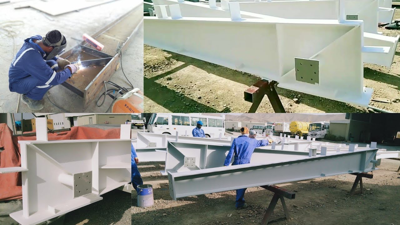PEB - Fabrication, Blasting and Painting work For Steel Structural column and Beams.