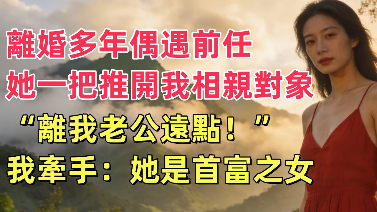 離婚多年偶遇前任，她一把推開我身邊相親對象“離我老公遠點！”我牽對象手：她是首富之女