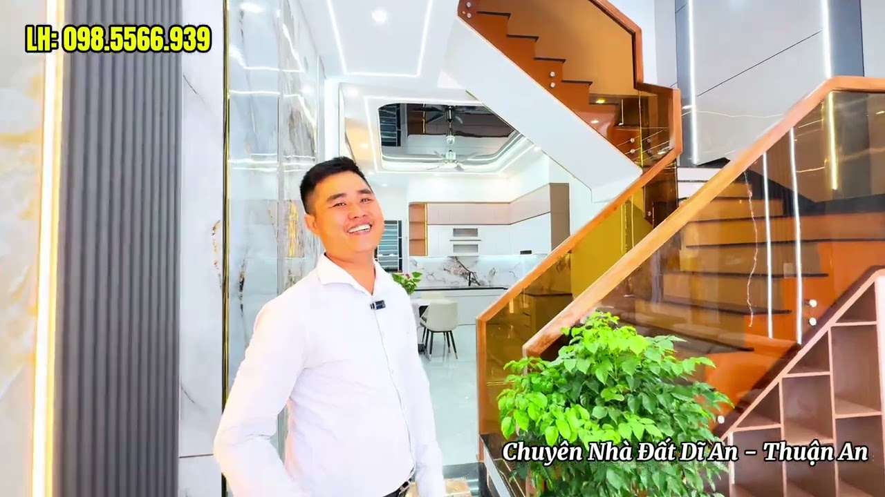 Nhà đẹp gần TP. Thủ Đức - Gần Chợ Đầu Mối - 1 trệt 2 lầu. Full nội thất 