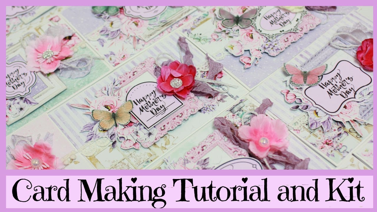 DIY Card Making Tutorial ~ Mintay Graceful ~ Mother's Day Cards