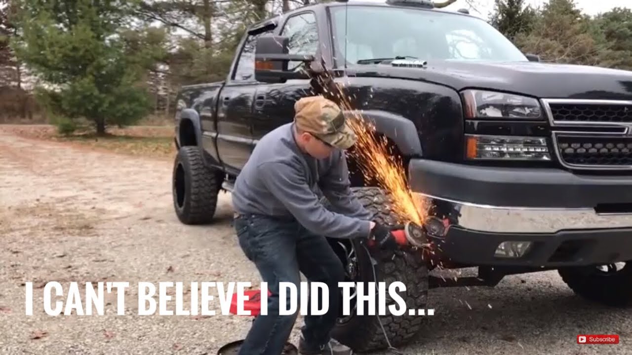 Making Room For 20x12s on Mud Tire's!
