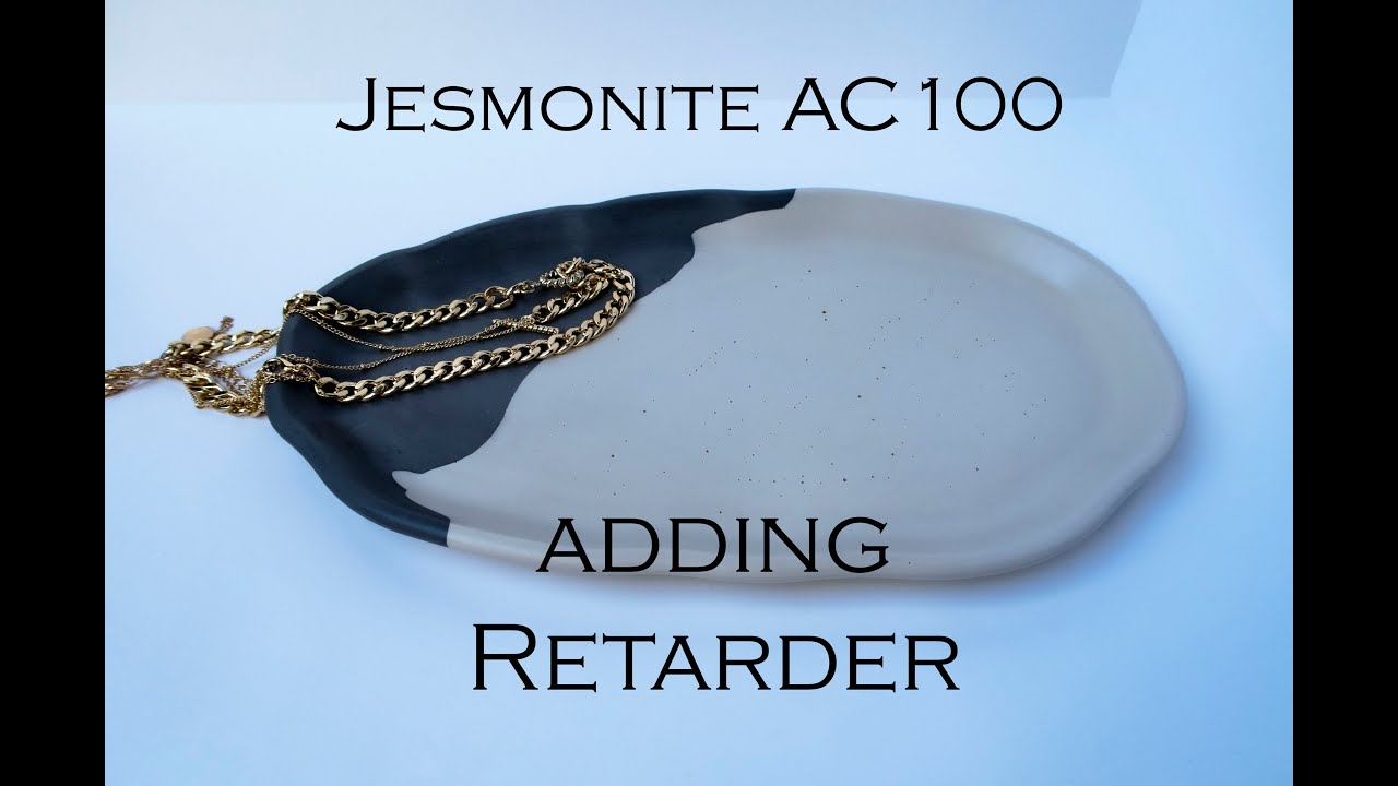 Jesmonite AC100 irregular oval tray *using retarder*