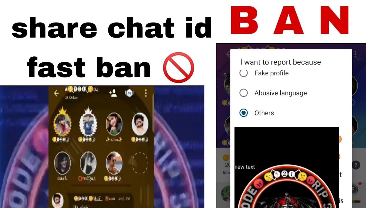 share chat admin id ban  #sharechat #121