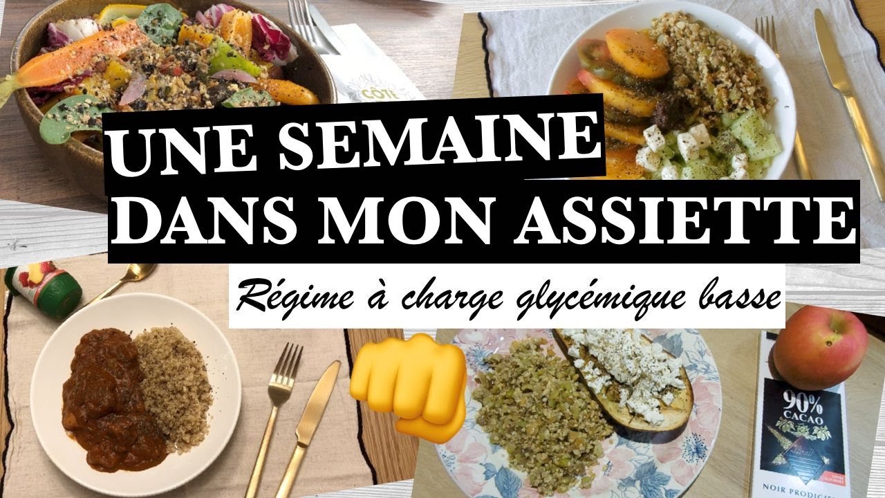 REGIME CG BASSE || Une semaine dans mon assiette SANS SUCRE !
