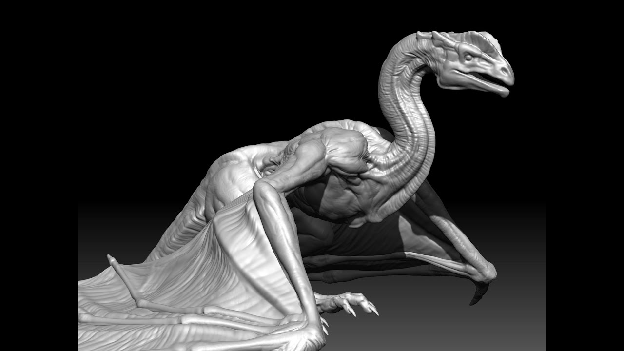 Dragon zbrush sculpting part 1