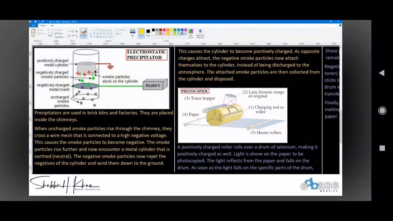 Electrostatic Precipitator | Uses of Static Electricity I Edexcel O'levels I Physics