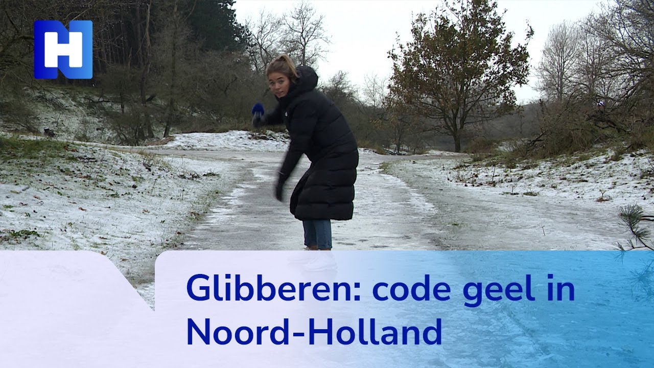Code geel en lekker glibberen: Noord-Hollanders over gladheid