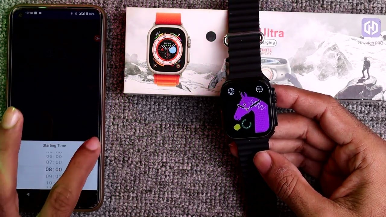 T800 Ultra Smart Watch Activate Raise To Wake Up Gesture