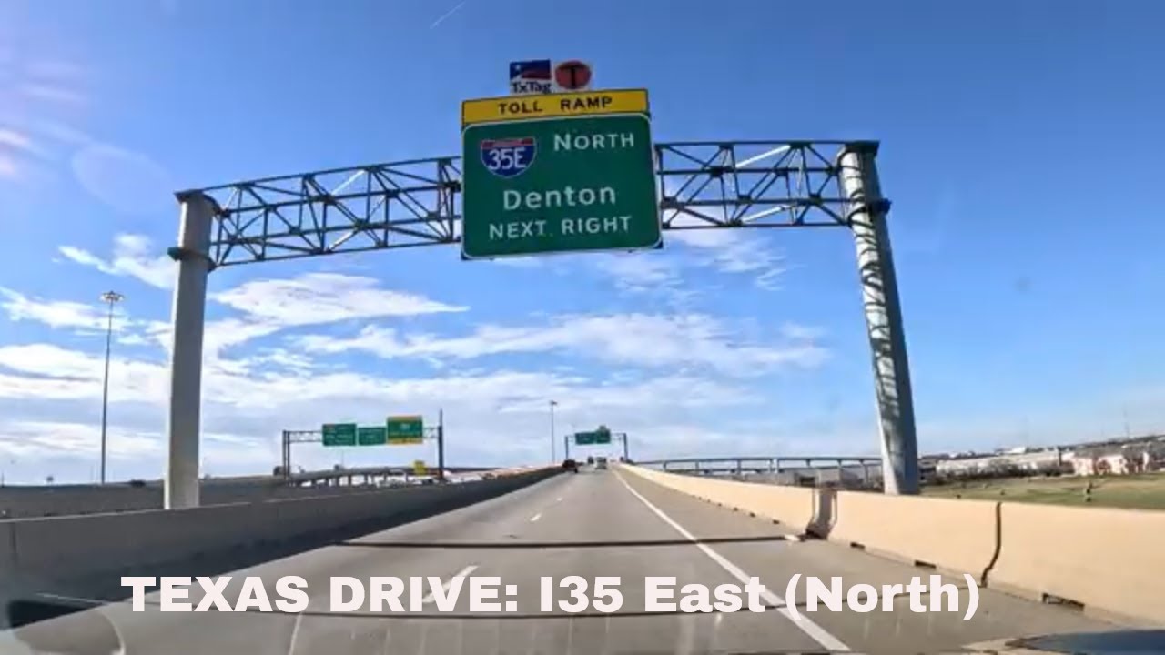 Interstate 35 East (North) - Lewisville to Denton, Texas #driving #I35