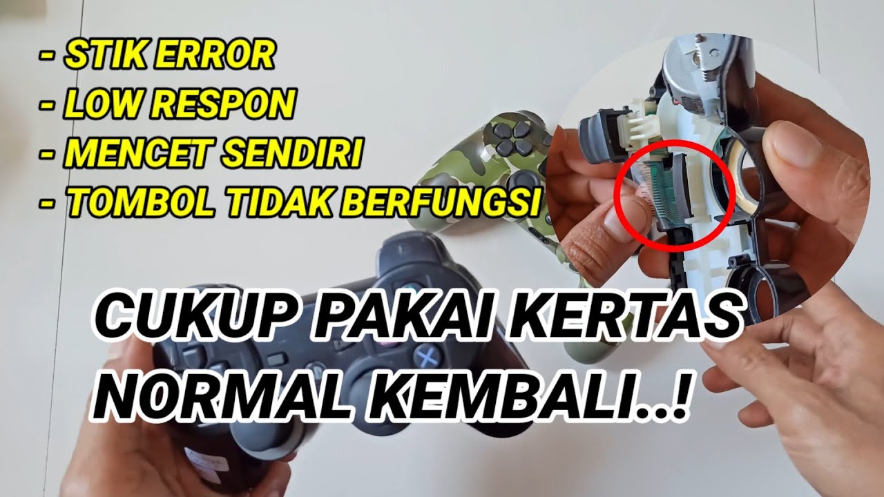 CARA MENGATASI STIK ERROR/LOW RESPON/TOMBOL TIDAK BERFUNGSI