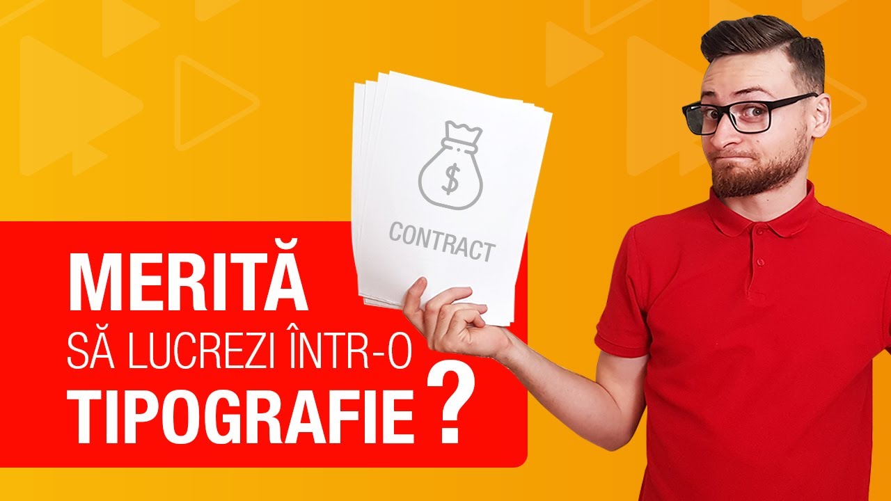 Merita sa lucrezi intr-o tipografie?