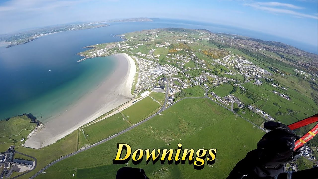 Eddie paramotoring around the Downings Co Donegal 28 May 2018