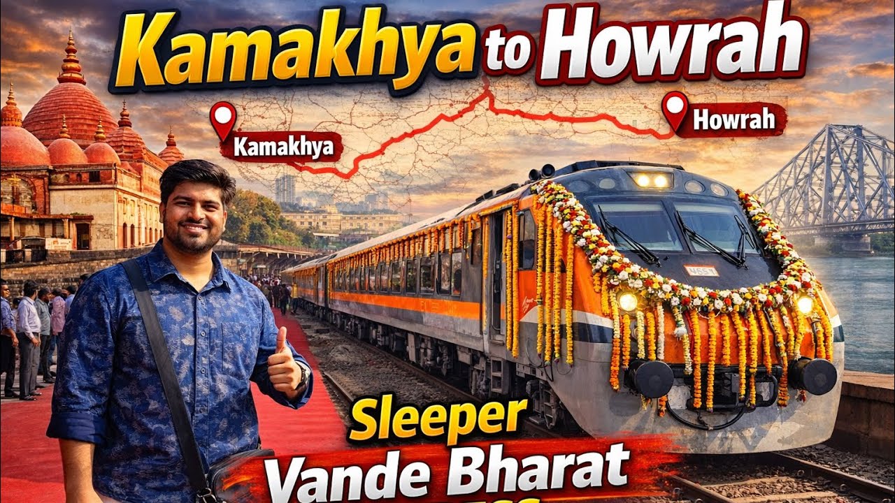 Guwahati (Kamakhya) To Howrah Brand New Sleeper Vande Bharat Express Inaugural Journey 