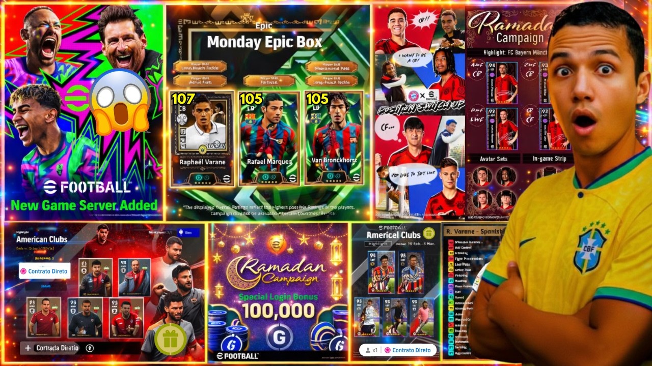 🚨 NOVA CAMPANHA CHEGANDO! NOVA BOX ESPECIAL, NOVO SERVIDOR ADICIONADO, NOVIDADES EFOOTBALL 2026