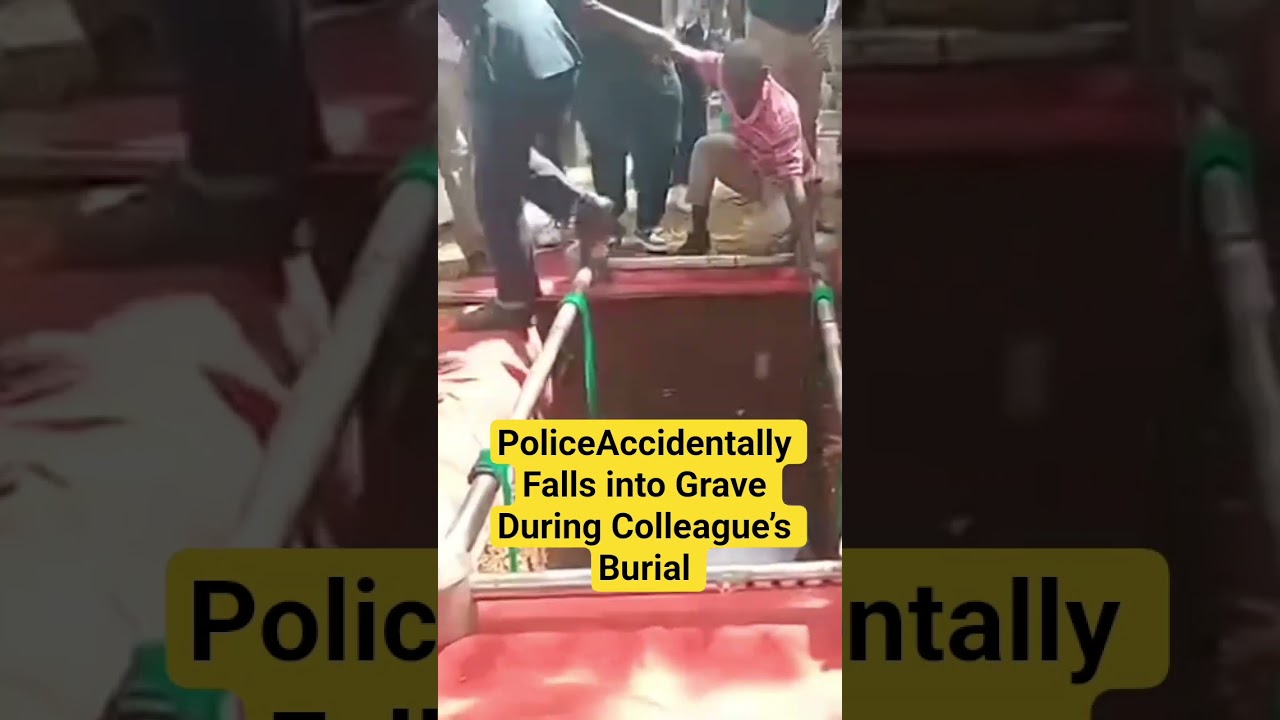 Police Officer Accidentally Falls 
