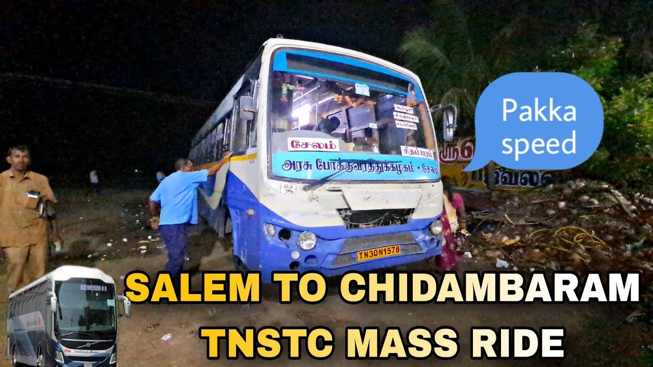 🚌 SALEM TO CHIDAMBARAM HIGHWAY RIDE🔥 SPEED VERA LEVEL 😍