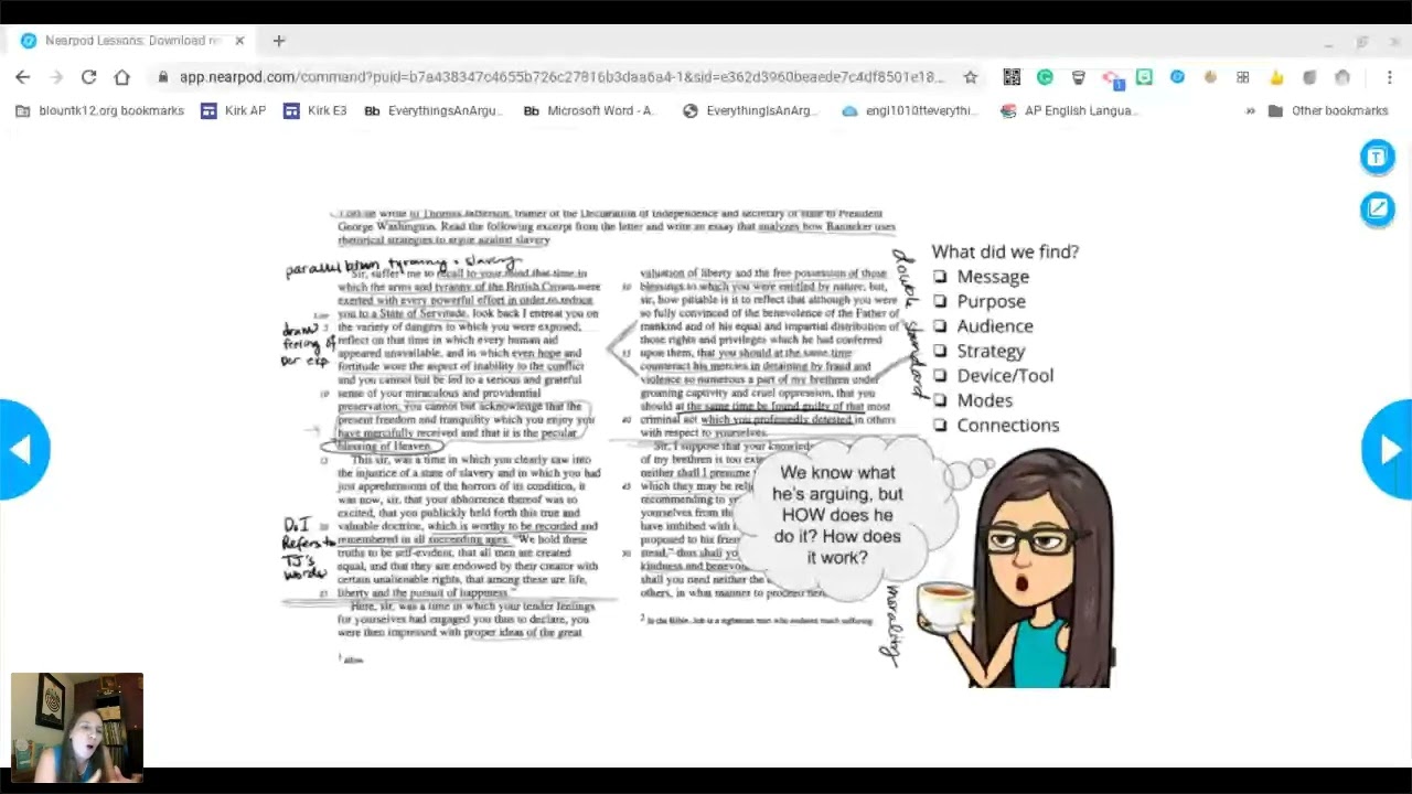 AP Lang CRAM - Unit 7_ Addressing the FRQ Specifics