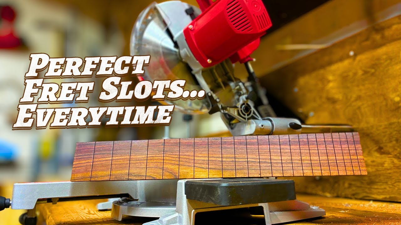 Cutting Fret Slots on a Miter Saw!