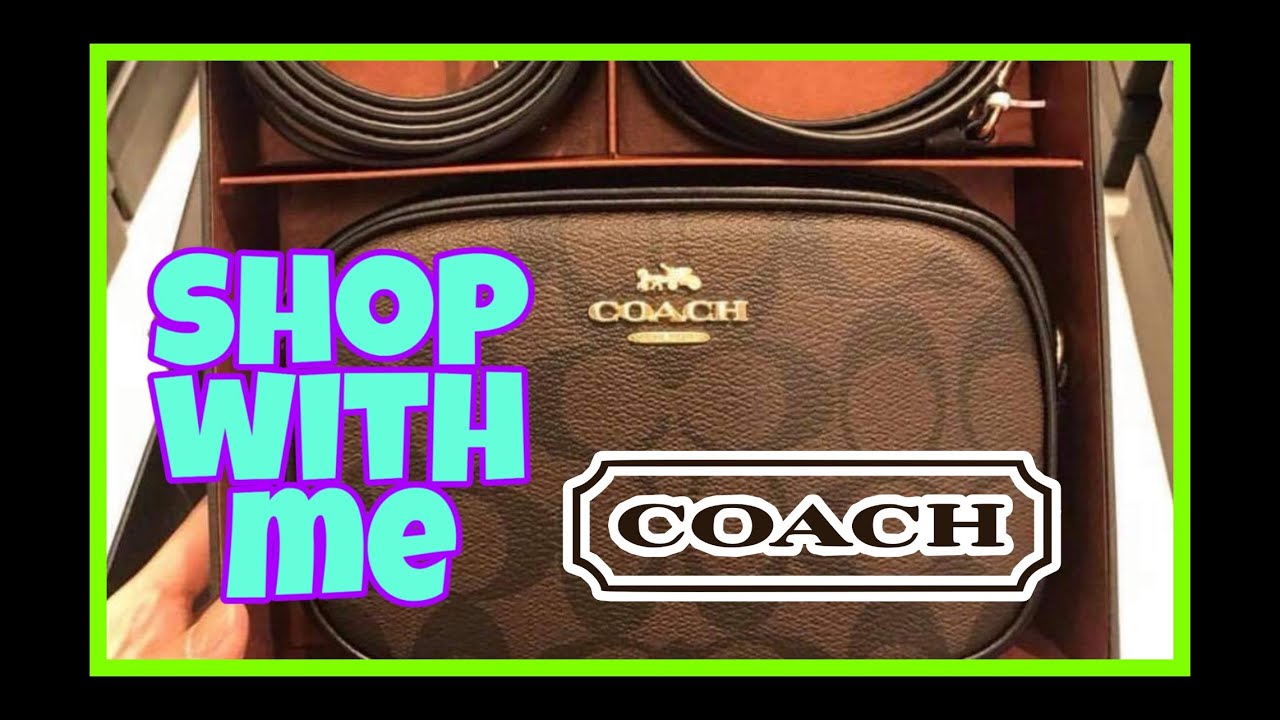 SIGNATURE COACH BELT BAG | COACH OUTLET | BELT BAG & CROSSBODY BAG | SHOP WITH ME | BAG REVIEW
