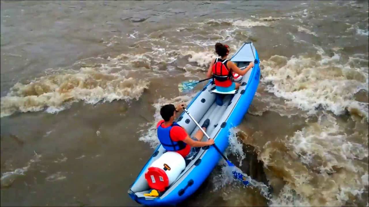 Prejazd haťou Chvatimech - splav Hrona [Boat4u]