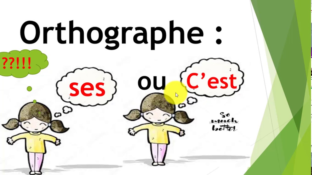 orthographe 3 : 