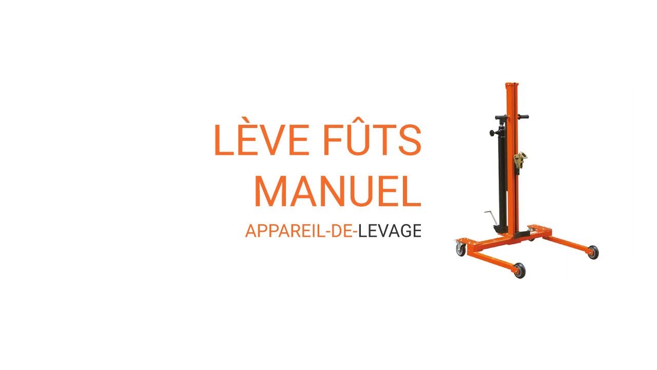 Lève fût manuel pour fûts à rebord | appareil-de-levage.fr