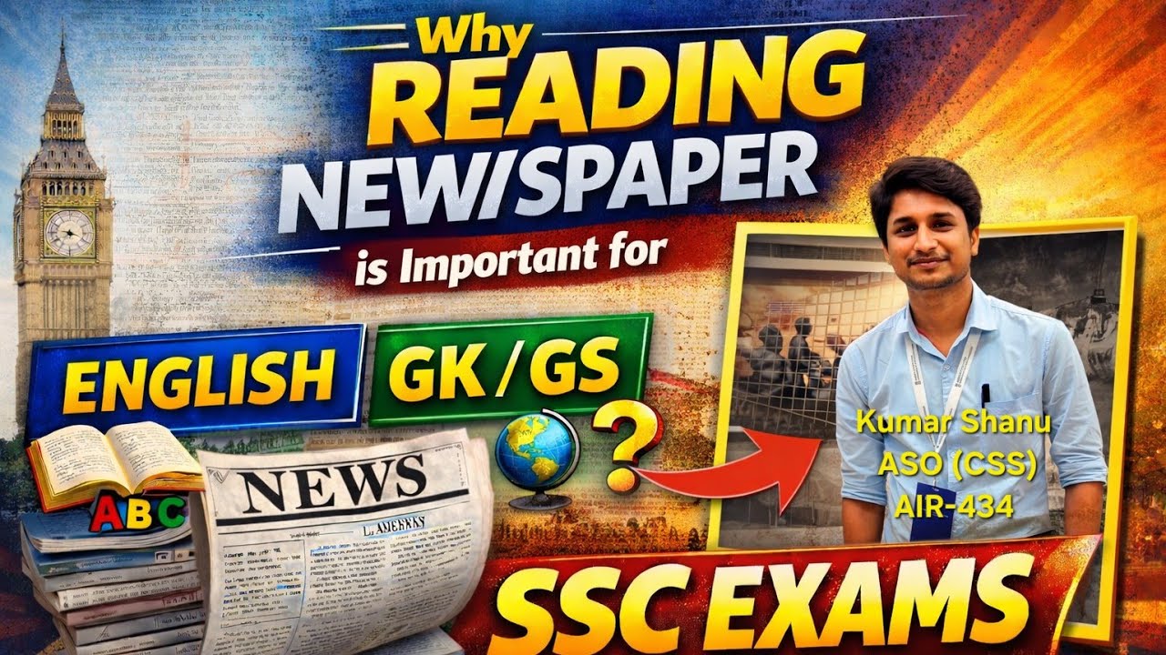 How to use newspaper for improving English and GK GS for SSC Exams with samples! SsC CGL !CHSL!MTS