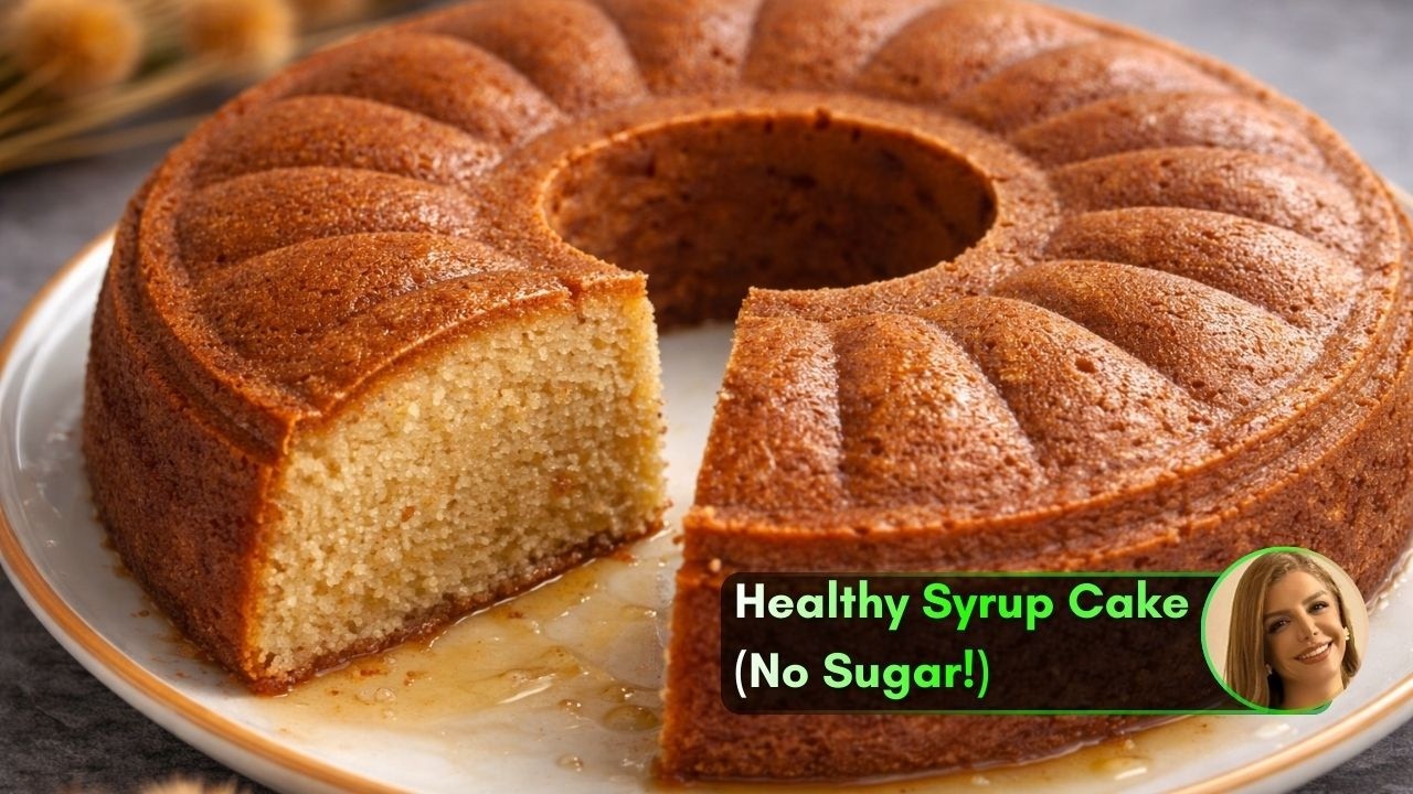 The Softest Healthy Syrup Cake (No Sugar!) 🍌
