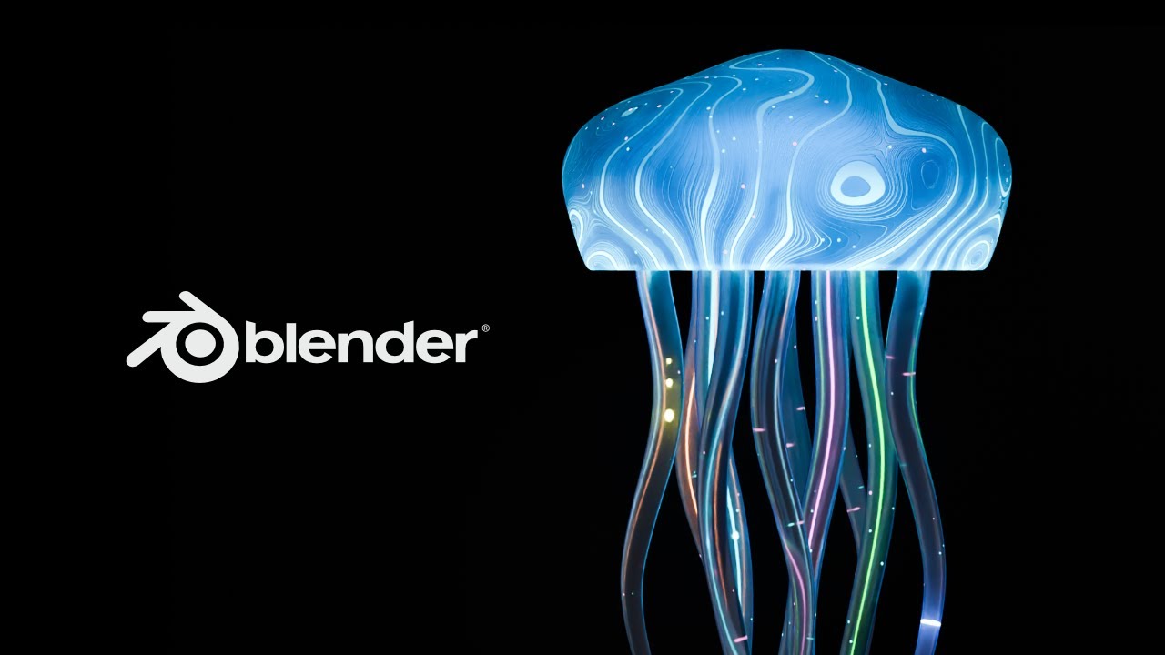 Satisfying Jellyfish Looping Animation in Blender