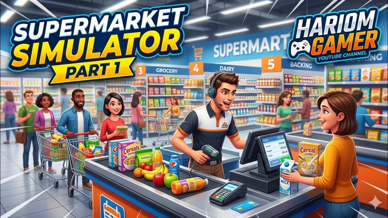 Supermarket simulator game #suparmarket #vairalvideo #game 